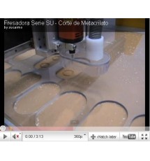 Prueba Fresado en Metacrilato