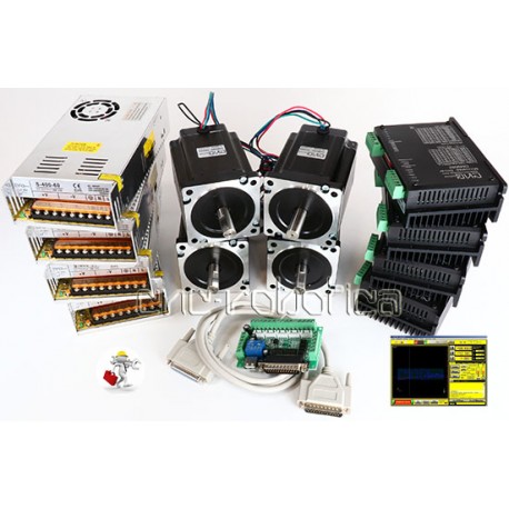 Kit 4 Motores + Drivers 90KG